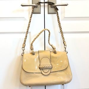 Valentino Histoire Vitello Patent Leather Satchel